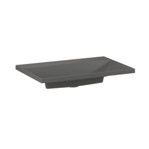 Umywalka kwarcowa Edge 70cm bez otworu na baterię - Beton