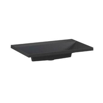 Umywalka kwarcowa Edge 70cm bez otworu na baterię - Czarny