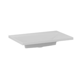 Umywalka kwarcowa Edge 70cm bez otworu na baterię - Biały