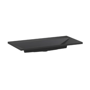 Umywalka kwarcowa Edge 90cm bez otworu na baterię - Czarny