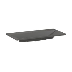 Umywalka kwarcowa Edge 90cm z otworem na baterię - Beton