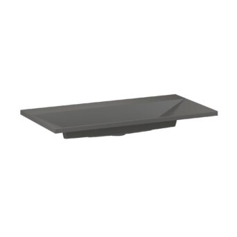Umywalka kwarcowa Edge 90cm z otworem na baterię - Beton