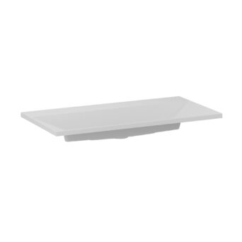 Umywalka kwarcowa Edge 90cm bez otworu na baterię - Biały