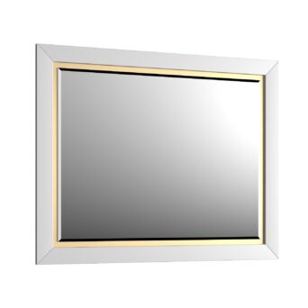 Lustro 100cm x 80cm Chic - Biały Półmat