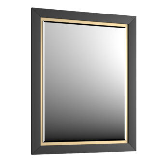 Lustro 60cm x 80cm Chic - Czarny Półmat