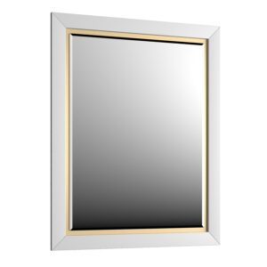 Lustro 60cm x 80cm Chic - Biały Półmat