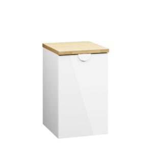 Szafka niska 40cm Coco z blatem - Biały Połysk