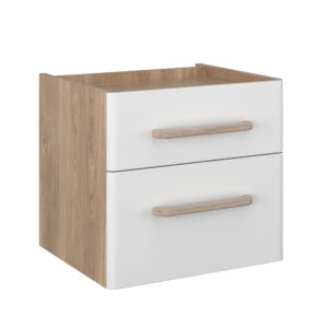 Szafka podumywalkowa 55cm Comfy - Biały Połysk / Dąb Castello