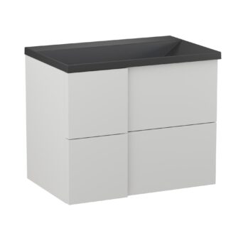Szafka podumywalkowa 70cm Edge - Biało Szary Półmat