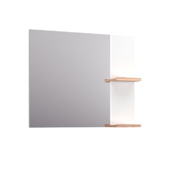 Lustro 80cm L-Wood - Biały Połysk