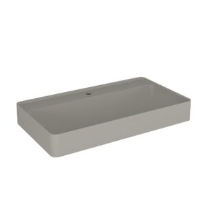 Umywalka meblowa kwarcowa 80cm Vibe bez otworu na baterię - Beton