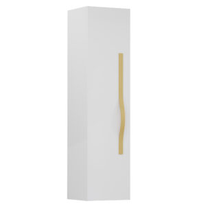 Szafka łazienkowa wysoka 33 cm Vog - Biały Połysk / Uchwyt do wyboru
