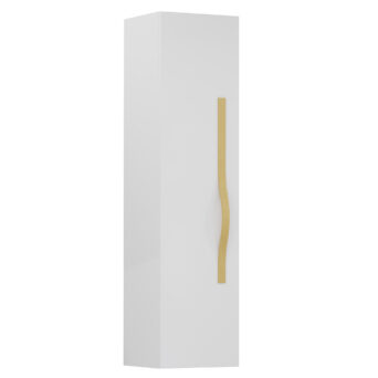 Szafka łazienkowa wysoka 33 cm Vog - Biały Połysk / Uchwyt do wyboru