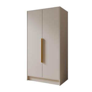 Szafa Porto 100 cm - Kaszmir / Uchwyty Złote