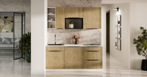 Meble Kuchenne Dąb Cremona Zestaw 180 cm + Blat