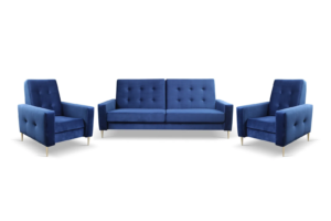 Zestaw Domino Sofa + 2 x Fotel Wysokie Nóżki