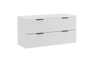 Zestaw meblowy Adel 120 cm z blatem - SET-ADW B WHITE 120 CM - White