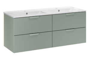Zestaw meblowy 120cm z umywalką meblową LAVA - SET-ASG 120cm LAVA - ASTER GREEN - Zielony Mat