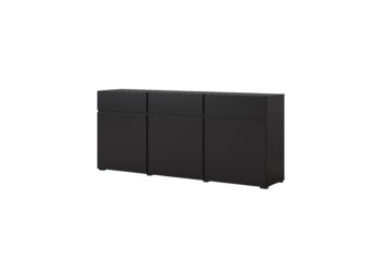 Komoda 3D 3S Cross - 24W3MY43 - Czarny / Czarny