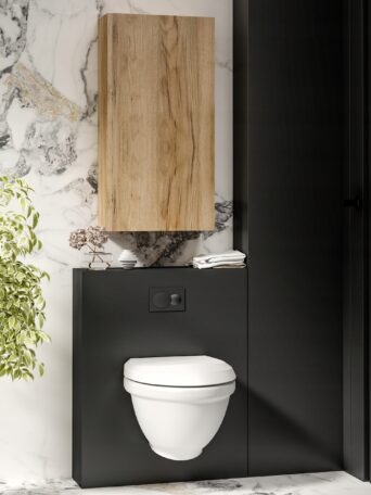 Szafka Łazienkowa Wisząca Nad Geberit Eva 40 cm - Dąb Craft Złoty
