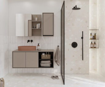 Meble Łazienkowe Irvine Congo + Czarne - 30CWNP60 + 30CWNP20 + 30CWNP03