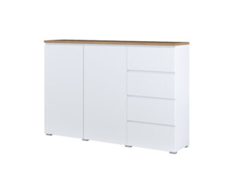 Komoda MODO 247VOJ45 - Biały / Dąb Mauvella