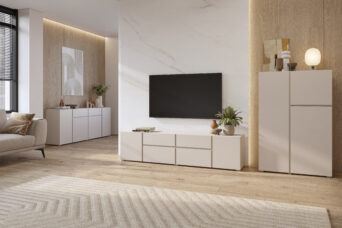 Zestaw mebli do salonu Asymetric 24KSOA 39 42 47 - Kaszmir