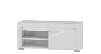 Szafka RTV Alaska AATV-2 - Biały Połysk / Biały Mat