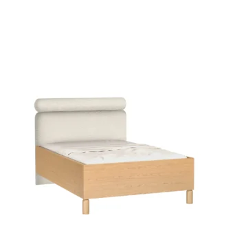 Łóżko 160x200 z pojemnikiem Sanden SN-11 - Dąb Bookmatch