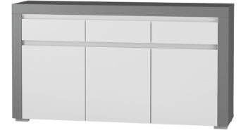 Komoda Alabama ABK-1 - Biały Mat / Antracyt Mat