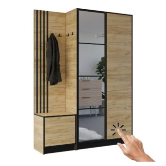 Garderoba Eden Plus 13 - Dąb Craft Złoty