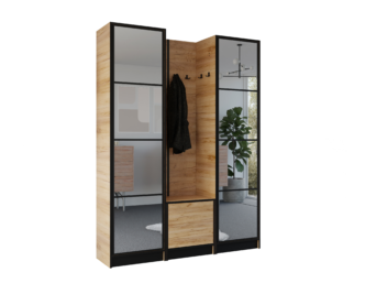 Garderoba Eden Plus 12 - Dąb Craft Złoty