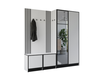 Garderoba Eden Plus 21 - Biała
