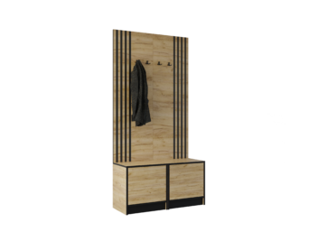 Garderoba Eden Plus 19 - Dąb Craft Złoty