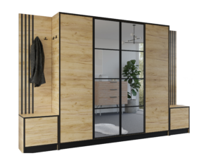 Garderoba Eden Plus 17 - Dąb Craft Złoty